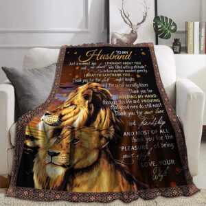 Valentine Blanket Gift To My Husband Gifts From Wife Blankets Romantic Gifts For Him Husband For Birthday Valentines Day 2 sh40gv.jpg