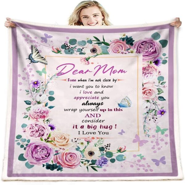 Valentine Blanket, Gifts For Mom, To My Mom Blanket,  Valentines Mothers Day Romantic Gifts