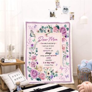 Valentine Blanket Gifts For Mom To My Mom Blanket Valentines Mothers Day Romantic Gifts 4 mzabtm.jpg