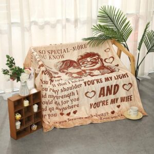 Valentine Blanket Gifts For Wife Blanket From Husband I Love You Wedding Anniversary Birthday 2 tjkurs.jpg