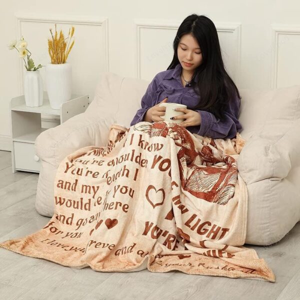 Valentine Blanket, Gifts For Wife Blanket From Husband, I Love You Wedding Anniversary Birthday