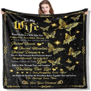 Valentine Blanket Gifts For Wife Blanket From Husband To My Wife Blanket Mother Day Valentines For Wife 1 yjzkaf.jpg