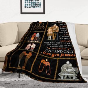 Valentine Blanket Gifts For Wife From Husband Anniversary Birthday Valentines Romantic Gifts For Her Custom Blanket 2 hecmfd.jpg