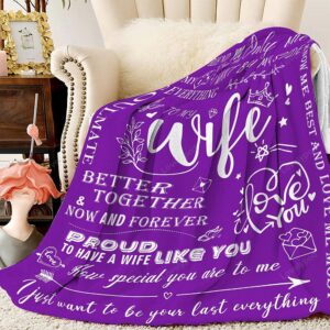 Valentine Blanket Gifts For Wife To My Wife Blanket From Husband Valentine Day Gifts Idea For Wife 3 m69r48.jpg