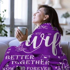 Valentine Blanket Gifts For Wife To My Wife Blanket From Husband Valentine Day Gifts Idea For Wife 5 zte0gc.jpg