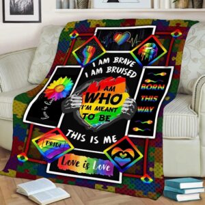 Valentine Blanket, Lgbt Gay Lesbian Pride Blanket…