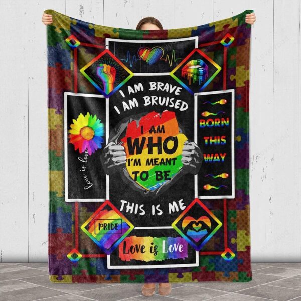 Valentine Blanket, Lgbt Gay Lesbian Pride Blanket Gift For  Birthday, Anniversary, Valentines Day