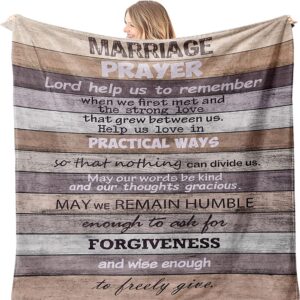 Valentine Blanket, Marriage Prayer Throw Blanket Anniversary…