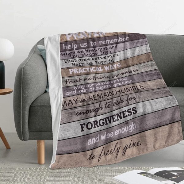 Valentine Blanket, Marriage Prayer Throw Blanket Anniversary Engagement Gifts For Couples Newly Engaged