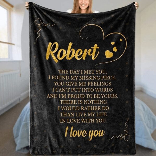 Valentine Blanket, Personalized Big Blanket, Boyfriend, Husband, Fiance, Birthday Gift