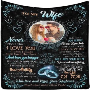 Valentine Blanket Personalized Blanket To My Wife I Love You With My Whole Heart Throw Blanket 2 s5srls.jpg