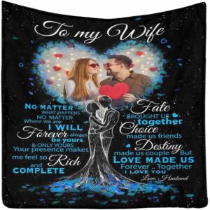 Valentine Blanket Personalized Blanket To My Wife I Love You With My Whole Heart Throw Blanket 4 ggdbqr.jpg