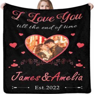 Valentine Blanket, Personalized Blanket With Photos For…