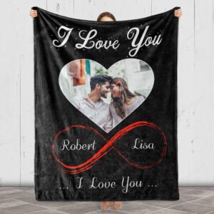 Valentine Blanket Personalized Couple Photo Blanket I Love You Custom Image And Name Blanket 2 cp1iqp.jpg