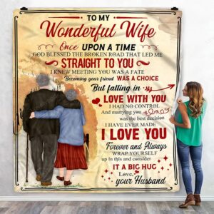 Valentine Blanket Personalized To My Wonderful Wife Throw Blanket Love Letter Blanket Custom Blanket For Valentine Day 1 x2dqlt.jpg