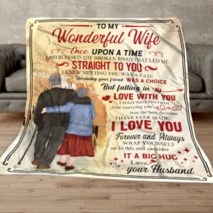 Valentine Blanket Personalized To My Wonderful Wife Throw Blanket Love Letter Blanket Custom Blanket For Valentine Day 4 a9ybeg.jpg