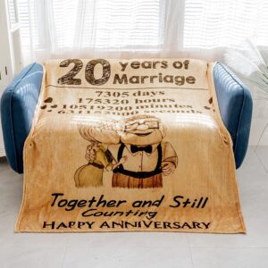 Valentine Blanket Romantic Marry 20Th Anniversary Fleece Throw Blankets Gift 2 uvuivs.jpg