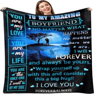 Valentine Blanket To My Amazing Blanket For Boyfriend Birthday Gifts For Boyfriend 1 hhek1q.jpg