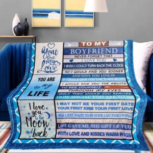 Valentine Blanket To My Boyfriend Blanket Anniversary Romantic Gifts For Him Gifts For Boyfriend 2 q8wjb1.jpg