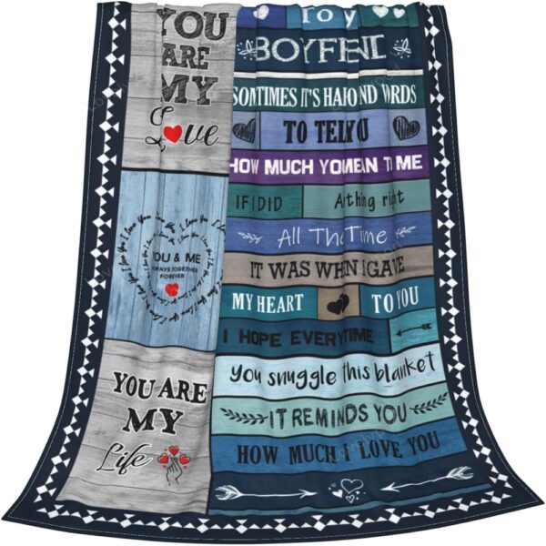 Valentine Blanket, To My Boyfriend Blanket, I Love You Gifts For Him, Best Birthday Christmas, Valentines Day