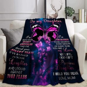 Valentine Blanket To My Daughter Blanket Gifts For Daughter From Mom Daughter Gifts For Valentines Day 2 qkrq7w.jpg