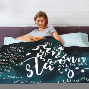 Valentine Blanket, Blanket For Wife, Anniversary Birthday Gifts For Wife,  Her - Excoolent