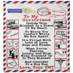 Valentine Blanket, To My Girlfriend Blanket, Emts…