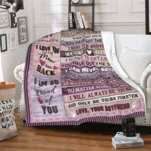 Valentine Blanket To My Girlfriend Gifts Blanket I Love You Throw Blankets Blanket To My Girlfriend Anniversary Valentines 2 lcnoee.jpg