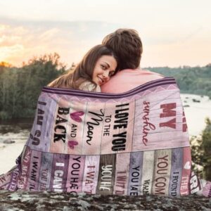 Valentine Blanket To My Girlfriend Gifts Blanket I Love You Throw Blankets Blanket To My Girlfriend Anniversary Valentines 4 snjvfo.jpg