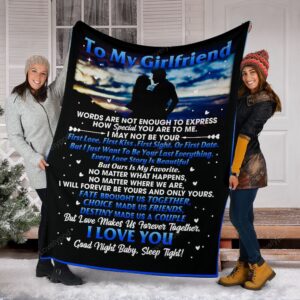 Valentine Blanket, To My Girlfriend I Love…