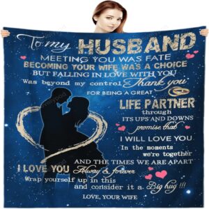 Valentine Blanket To My Husband Blanket From Wife Throw Blanket Gifts For Husband Valentines Wedding For Him 1 aidoff.jpg