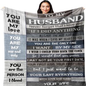 Valentine Blanket, To My Husband Blanket, Husband…