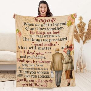Valentine Blanket, To My Wife Blanket, Anniversary,…