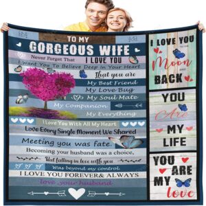 Valentine Blanket To My Wife Blanket From Husband Anniversary Birthday Gifts For Wife Valentines Gifts For Her Wife 1 afqxqf.jpg