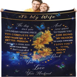 Valentine Blanket To My Wife Blanket From Husband Anniversary Christmas Valentines Gifts For Her 1 jj1l3x.jpg