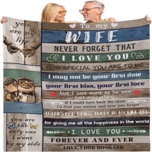 Valentine Blanket To My Wife Blanket From Husband Anniversary Christmas Valentines Gifts For Her Birthday Gifts For Wife 1 gjzrof.jpg