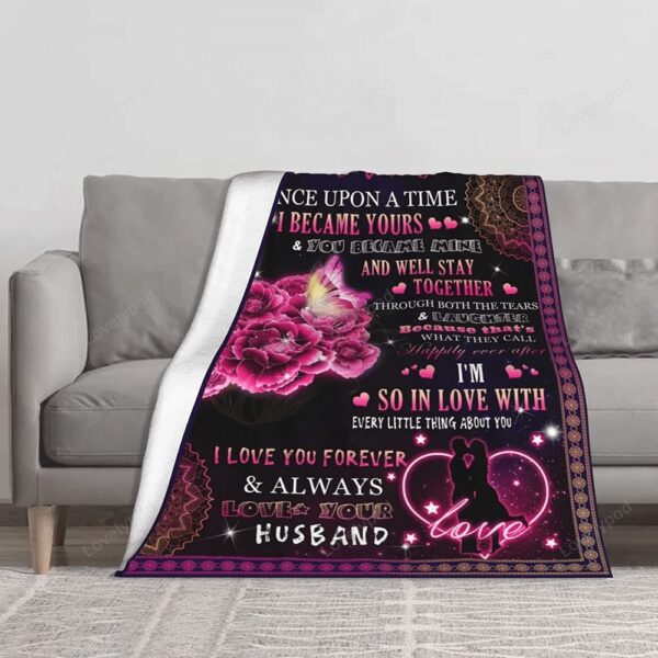 Valentine Blanket, To My Wife Blanket From Husband, Birthday For Wife Blanket For Wedding Valentines Day