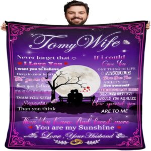 Valentine Blanket To My Wife Blanket From Husband I Love You Birthday Gift For Wife Christmas Valentines Day 1 iebohv.jpg