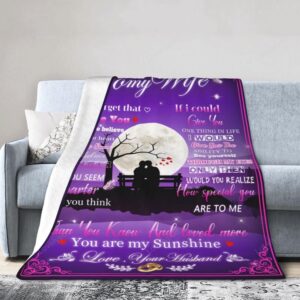 Valentine Blanket To My Wife Blanket From Husband I Love You Birthday Gift For Wife Christmas Valentines Day 2 oczhns.jpg