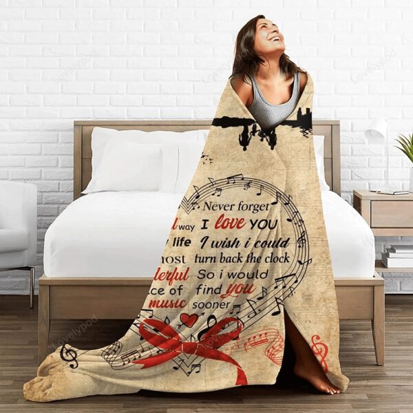 Valentine Blanket, To My Wife Blanket From Husband, Never Forget I Love You, Birthday, Valentine Day Gifts For Wife