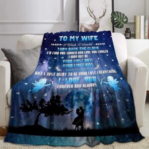 Valentine Blanket To My Wife Blanket From Husband Romantic Gifts For Her Blankets Anniversary Valentines Day 2 fwvp47.jpg