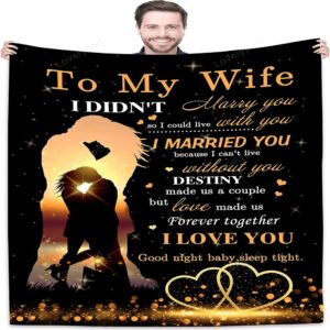 Valentine Blanket To My Wife Blanket From Husband Super Soft Fleece Couples Throw Blankets 1 uchmaa.jpg