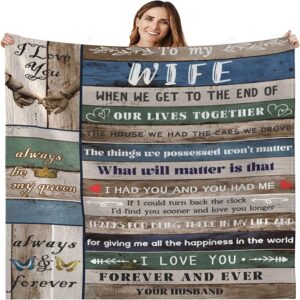 Valentine Blanket To My Wife Blanket From Husband Wedding For Wife Birthday Christmas Romantic Valentines Gift For Wife 1 rz36ww.jpg