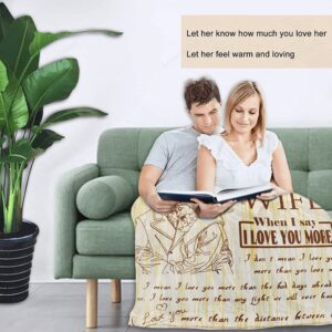 Valentine Blanket To My Wife Blanket I Love You More Soft Flannel Throw Blankets Valentines Day Birthdays 2 fnlsee.jpg