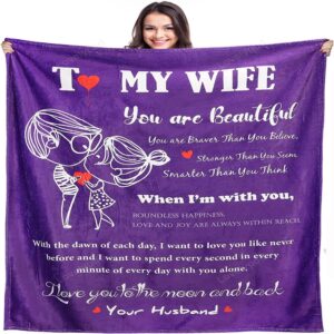 Valentine Blanket, To My Wife Blanket, Romantic…