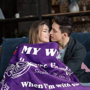 Valentine Blanket To My Wife Blanket Romantic Wife Gifts For Wedding Anniversary Birthday Christmas Valentines Mothers Day 2 ampddp.jpg