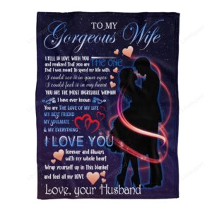 Valentine Blanket To My Wife Blanket Special Gift For Your Wife Fleece Blanket Quilt Blanket Valentine Gift 2 tkenzu.jpg