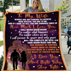 Valentine Blanket, To My Wife I Will…