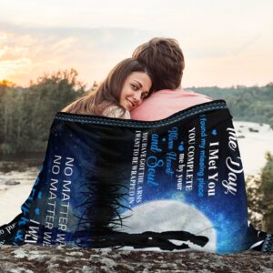 Valentine Blanket To My Wife The Day I Met You Throw Blanket Anniversary Birthday Christmas Valentines Mothers Day Blankets 3 fqjp9y.jpg