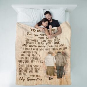 Valentine Blanket To My Wife Throw Blanket Valentines Day Birthday Gifts For Wife Wedding Anniversary Romantic 2 m8wxxx.jpg